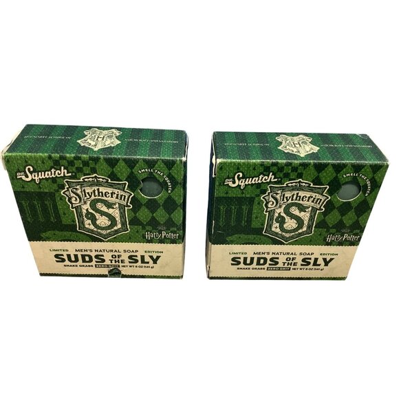 2 Dr. Squatch Harry Potter Soap Slytherin Suds Of The Sly 5 Oz Limited Edition - Picture 3 of 4